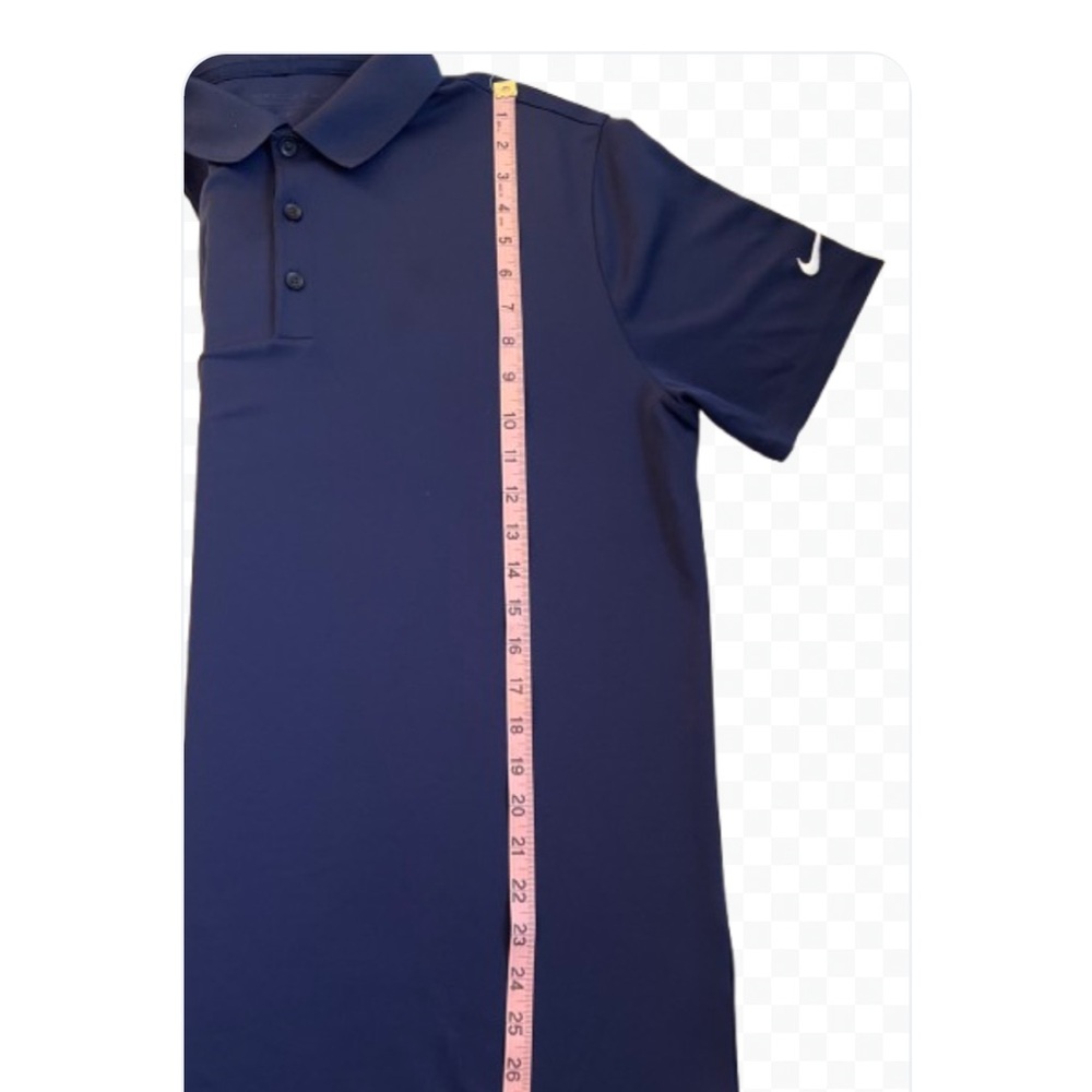 Nike Men's Navy Golf Polo Short Sleeve Sport Shirt Size L - Picture 5 of 8